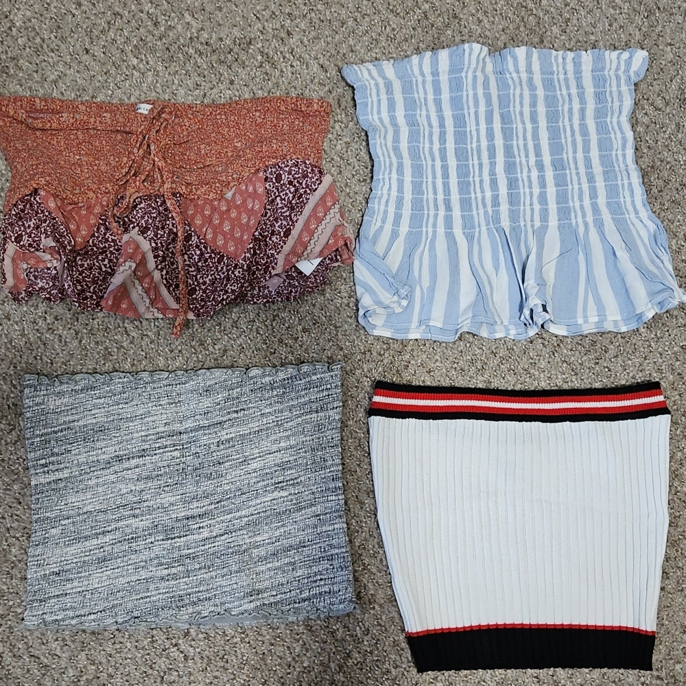 Set of Four Stylish Tube Tops